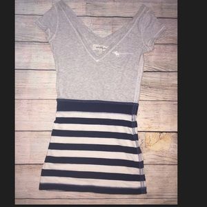 Grey/navy dress Abercrombie & Fitch